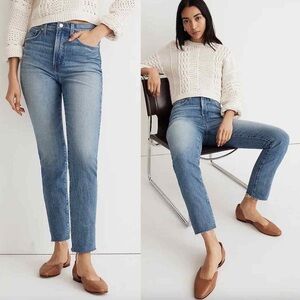 Madewell Perfect Vintage Jean - Bainton Wash w Frayed Hem